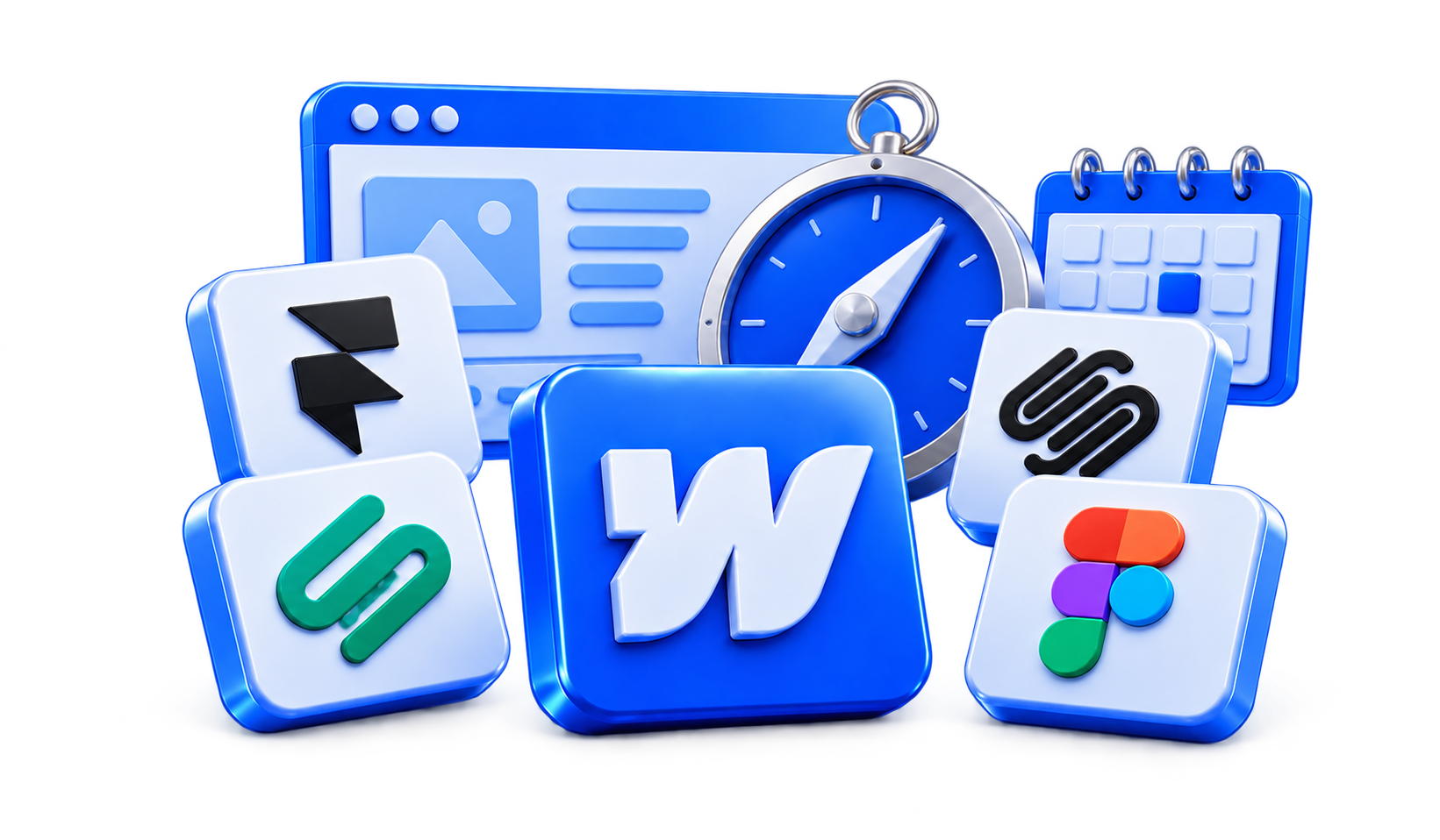 3D illustration for Best Webflow Alternatives in 2027