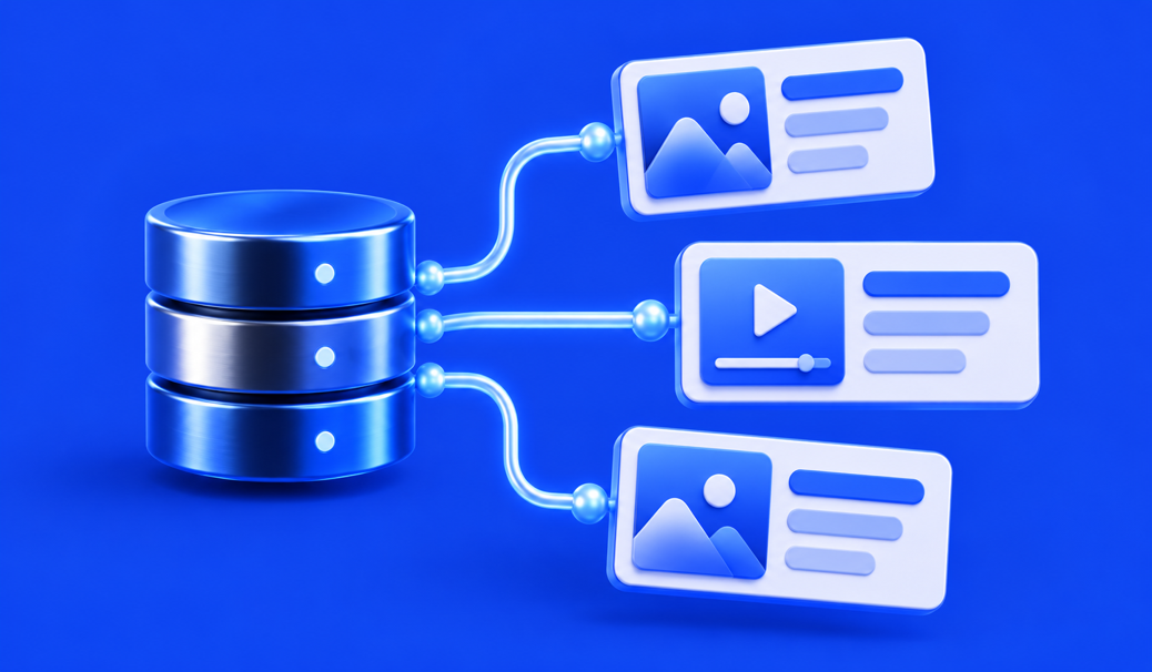 3D illustration for Webflow CMS Explained for Marketing Teams