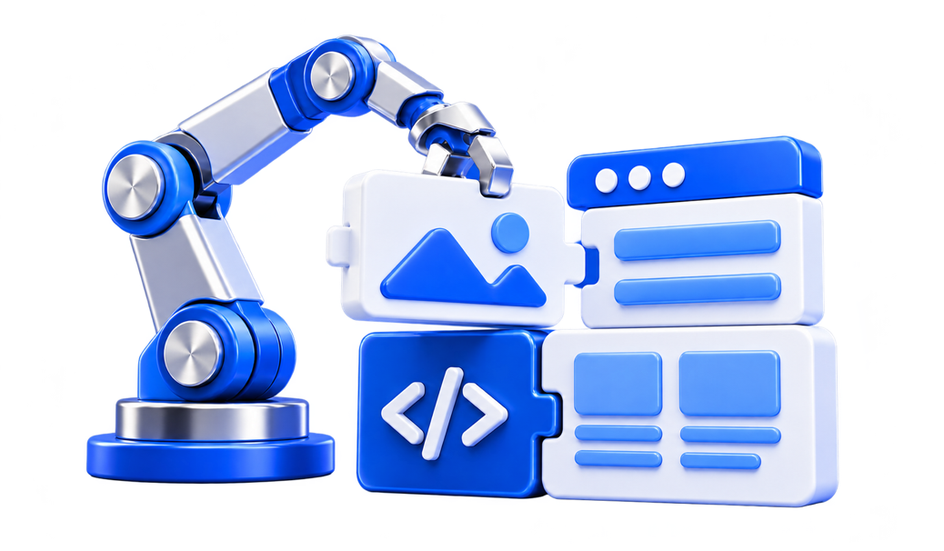 3D illustration for Webflow Development Services: Cost, Process and Deliverables