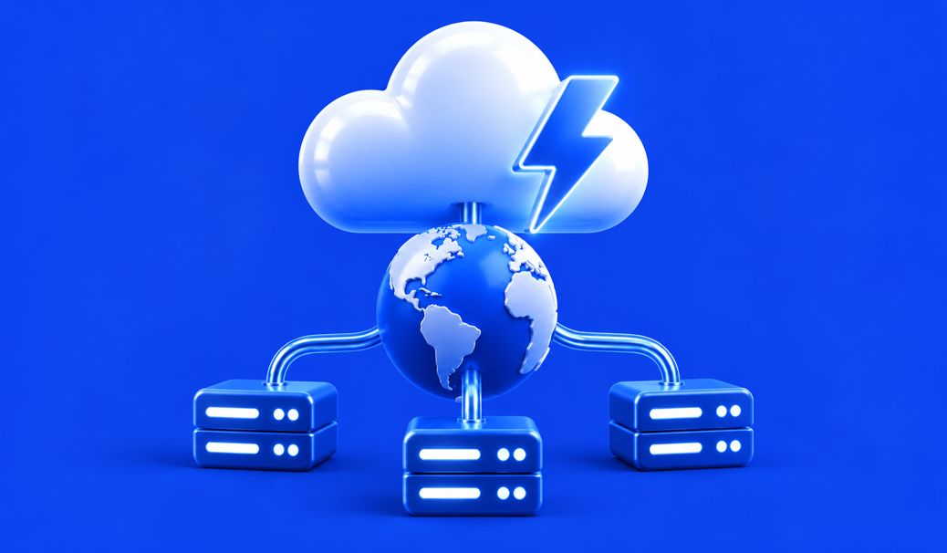 3D illustration for Webflow Hosting Explained: Speed, Security and Pricing