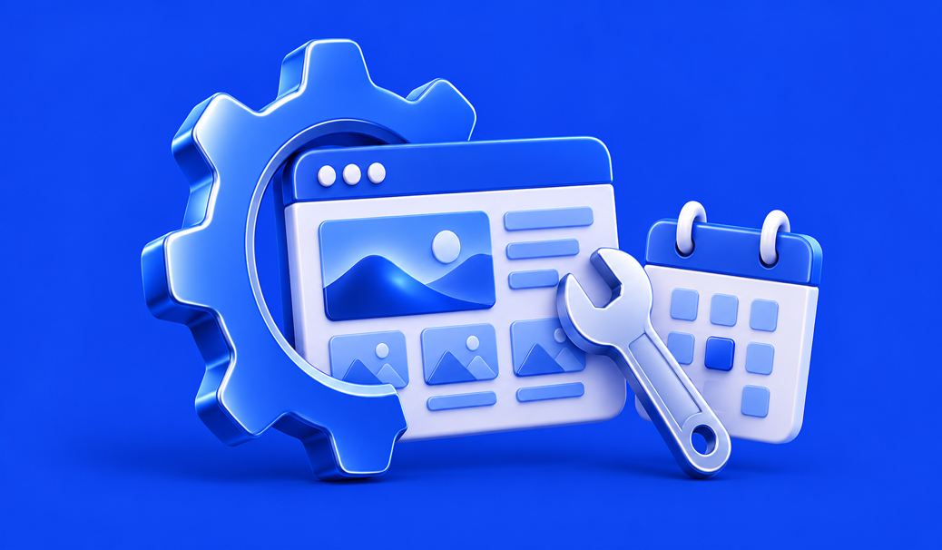 3D illustration for Webflow Maintenance Cost: Plans, Pricing and Support