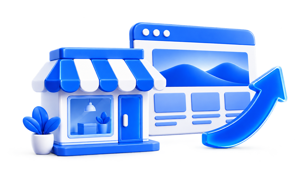 3D illustration for Webflow for Small Businesses: Benefits, Costs and Limitations
