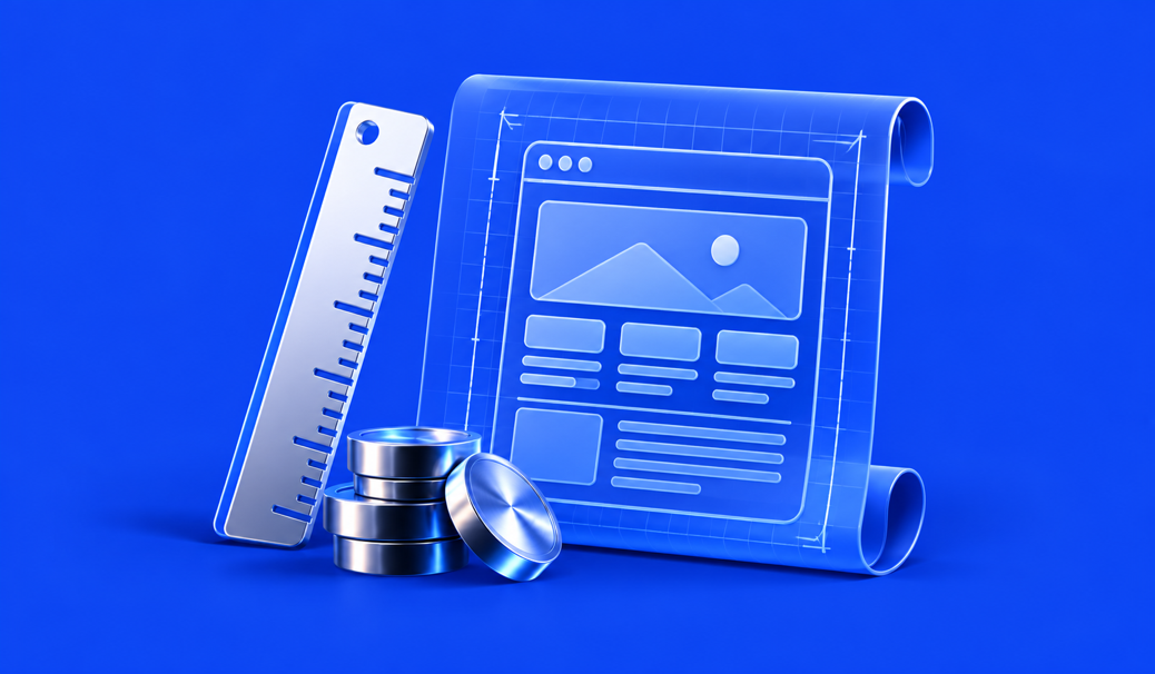 3D illustration for How Much Does a Webflow Website Cost in 2027?