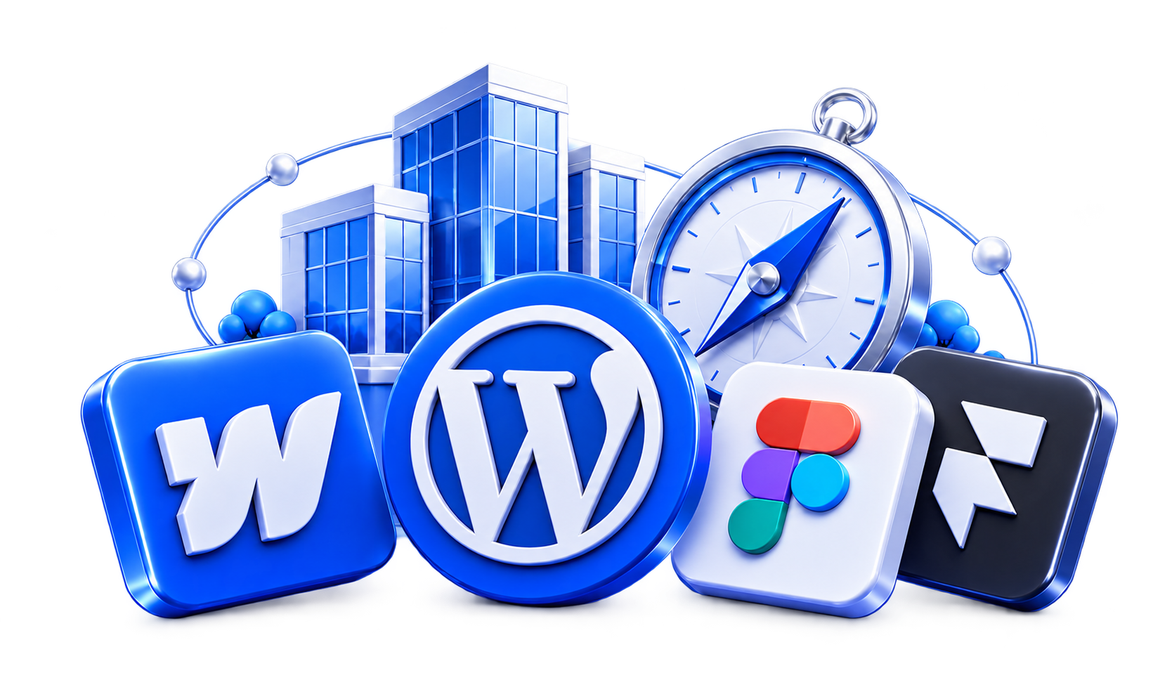 3D illustration for Best WordPress Alternatives for B2B Companies